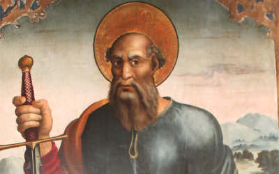 Restauración del cuadro de San Pablo
